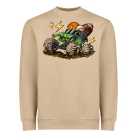Monster Truck Sports Heavyweight Sweatshirt | Teevron