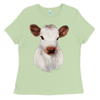 Matcha White Cute Calf Ladies Tee - JahusDesignShop