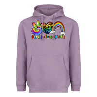 Lavender Peace love pride Heavyweight Hoodie - CowGirlArtShop