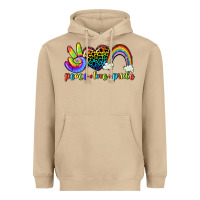 Mushroom Peace love pride Heavyweight Hoodie - CowGirlArtShop