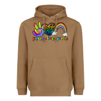 Toasted Coconut Peace love pride Heavyweight Hoodie - CowGirlArtShop