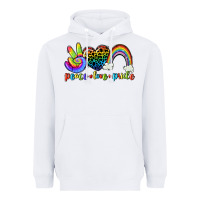 White Peace love pride Heavyweight Hoodie - CowGirlArtShop