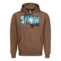 Chestnut up to snow good Zipper Hoodie - texasbilliewilder