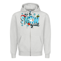 Dove Grey up to snow good Zipper Hoodie - texasbilliewilder