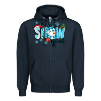 Navy up to snow good Zipper Hoodie - texasbilliewilder