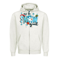 Oatmeal Heather up to snow good Zipper Hoodie - texasbilliewilder