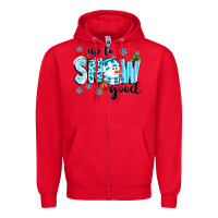 Red up to snow good Zipper Hoodie - texasbilliewilder