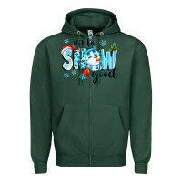 Sports Green up to snow good Zipper Hoodie - texasbilliewilder