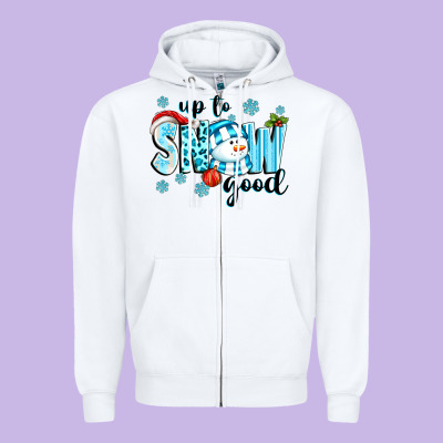 Up To Snow Good Zipper Hoodie Designed By Texasbilliewilder