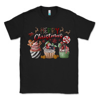 Black Merry Christmas Classic Tee - CowhideDigitalArt
