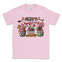 Bubblegum Pink Merry Christmas Classic Tee - CowhideDigitalArt
