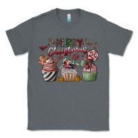 Charcoal Heather Merry Christmas Classic Tee - CowhideDigitalArt