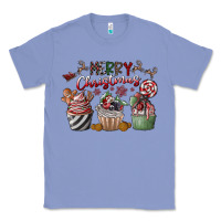 Colony Blue Merry Christmas Classic Tee - CowhideDigitalArt