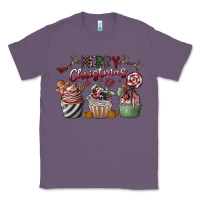 Lavender Merry Christmas Classic Tee - CowhideDigitalArt