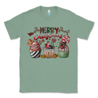 Sage Merry Christmas Classic Tee - CowhideDigitalArt