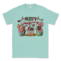 Seafoam Merry Christmas Classic Tee - CowhideDigitalArt