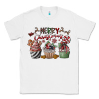 White Merry Christmas Classic Tee - CowhideDigitalArt