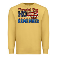Antique Gold Memorial day honor and remember 4th of july Premium Sweatshirt - CowGirlArtShop