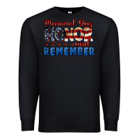 Black Memorial day honor and remember 4th of july Premium Sweatshirt - CowGirlArtShop