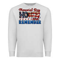 Dove Grey Memorial day honor and remember 4th of july Premium Sweatshirt - CowGirlArtShop