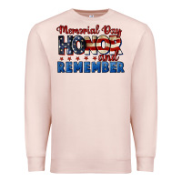 Pale Pink Memorial day honor and remember 4th of july Premium Sweatshirt - CowGirlArtShop