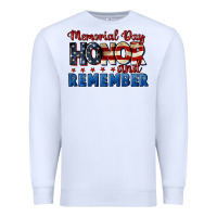 White Memorial day honor and remember 4th of july Premium Sweatshirt - CowGirlArtShop