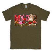 Army Green my dog is my valentine Classic Tee - NancyCooperArtShop