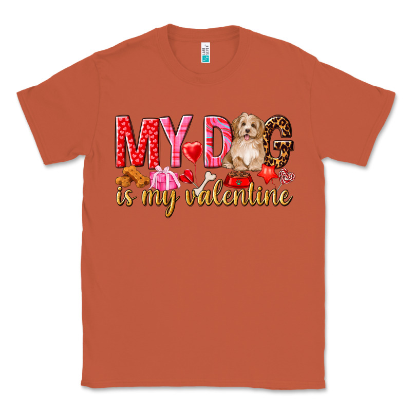 My Dog Is My Valentine Classic Tee by NancyCooperArtShop | Teevron