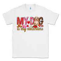 White my dog is my valentine Classic Tee - NancyCooperArtShop