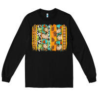 Black fall brushstroke Long Sleeve Tee - BundleAndBundleShop