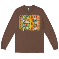 Chestnut fall brushstroke Long Sleeve Tee - BundleAndBundleShop