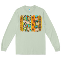 Matcha fall brushstroke Long Sleeve Tee - BundleAndBundleShop