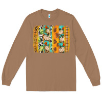 Toasted Coconut fall brushstroke Long Sleeve Tee - BundleAndBundleShop