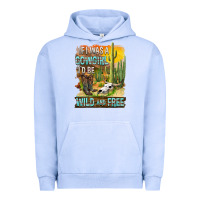 Pigment Grape Ice If Was A Cowgirl I'd Be Wild And Free Urban Hoodie - FaDigitalArtStudio