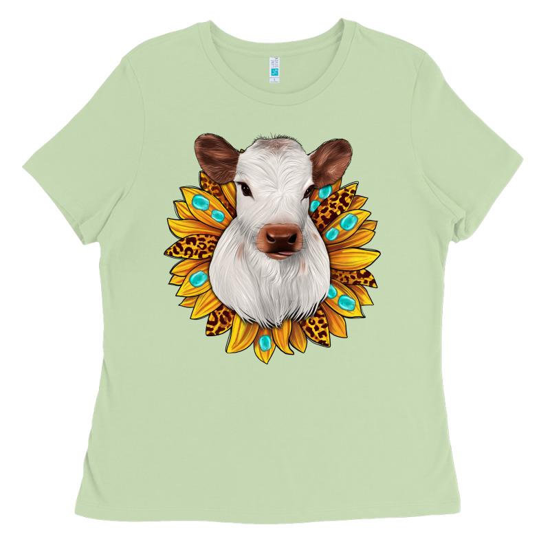 Sunflower Heifer Ladies Tee by JahusDesignShop | Teevron