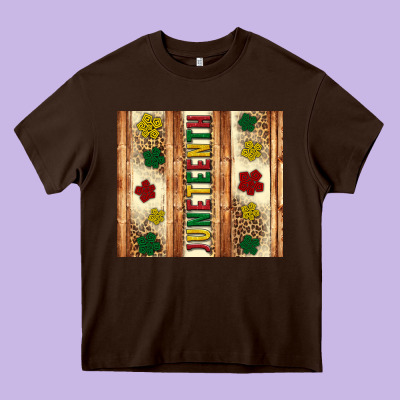 Juneteenth Tumbler Heavy Core Tee Designed By Artiststas
