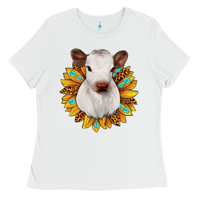 Sunflower Heifer Ladies Tee by JahusDesignShop | Teevron