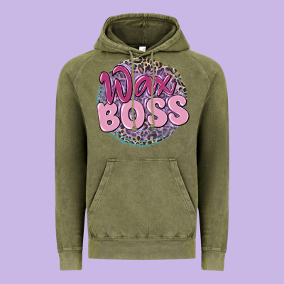 Wax Boss Vintage Hoodie Designed By Maliassmallbusiness