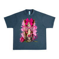 Midnight Navy valentines day horse with sunglasses Urban Heavy Tee - NancyCooperArtShop