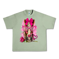 Oil Green valentines day horse with sunglasses Urban Heavy Tee - NancyCooperArtShop