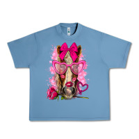 Pebble Blue valentines day horse with sunglasses Urban Heavy Tee - NancyCooperArtShop