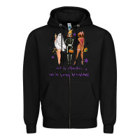 Black Get in ghoulies were going haunting Zipper Hoodie - NancyCooperArtShop