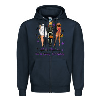 Navy Get in ghoulies were going haunting Zipper Hoodie - NancyCooperArtShop