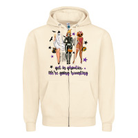 Sandshell Get in ghoulies were going haunting Zipper Hoodie - NancyCooperArtShop