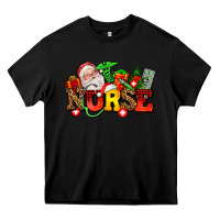 Black nurse with Christmas Heavy Core Tee - AdoDesignShop