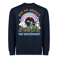 Navy buy me animals and tell me you hate the government Heavyweight Sweatshirt - LillyAllenDesigns