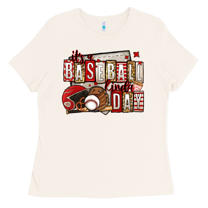 It's A Baseball Kinda Day Ladies Tee by Jasminsmagicworld | Teevron
