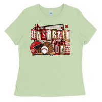 Matcha it's a baseball kinda day Ladies Tee - Jasminsmagicworld