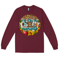 Burgundy i do it for the aha moments round earring Long Sleeve Tee - BundleAndBundleShop