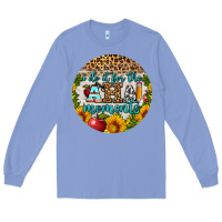 Colony Blue i do it for the aha moments round earring Long Sleeve Tee - BundleAndBundleShop